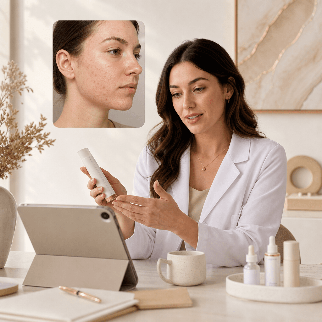 Blog post image: dermatologist recommendation for acne treatment: What Dermatologists Actually Recommend for Acne Treatment (And How to Get It Online)