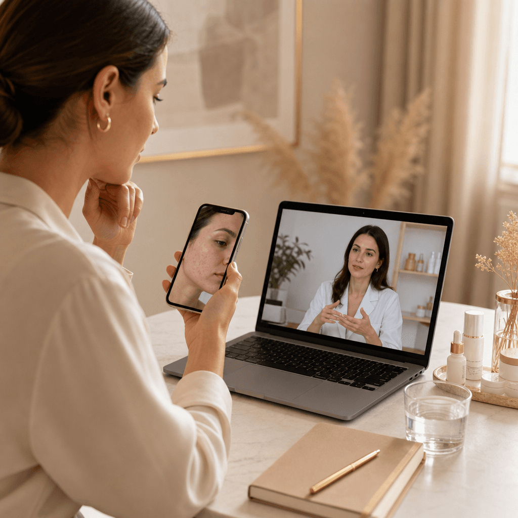 Blog post image: How Online Skincare Consultation Works: How Online Skincare Consultations Work: A Step-by-Step Walkthrough